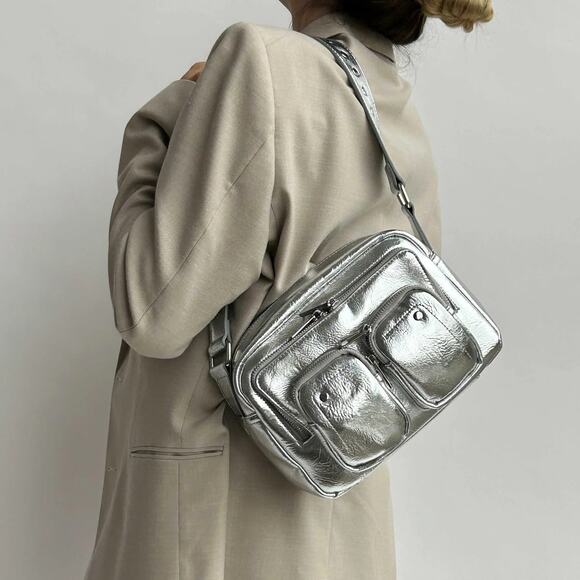 Nunoo Silver Crossbody Bag - Picture 1 of 6
